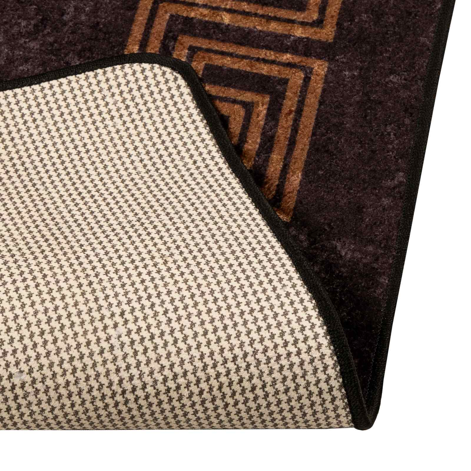 Runner Tappeto MARSA Nero 50 x 400 cm Poliestere e PVC | homemem39