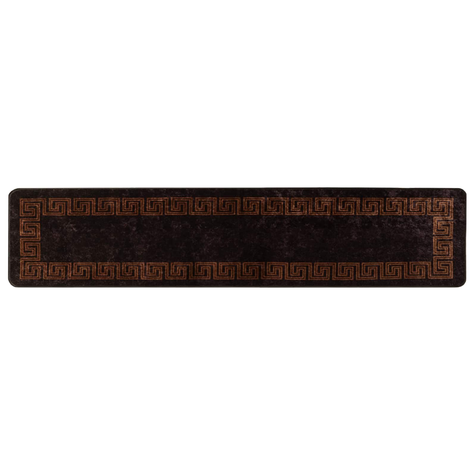 Runner Tappeto MARSA Nero 50 x 450 cm Poliestere e PVC | homemem39
