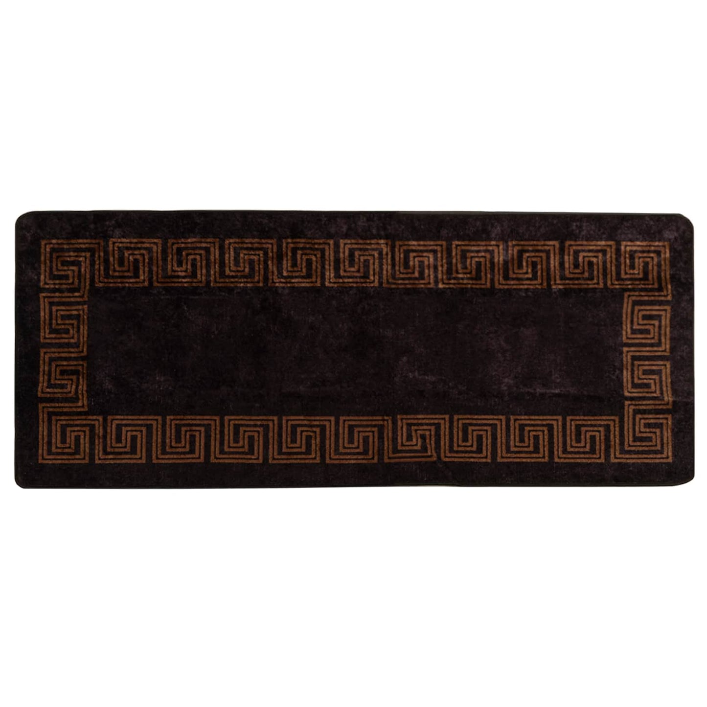 Runner Tappeto MARSA Nero 80 x 200 cm Poliestere e PVC | homemem39