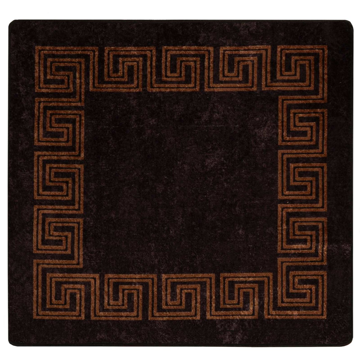Runner Tappeto MARSA Nero 100 x 100 cm Poliestere e PVC | homemem39