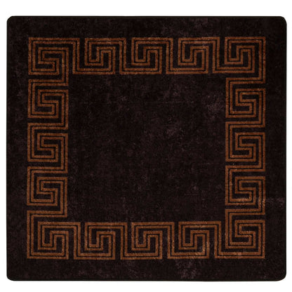 Runner Tappeto MARSA Nero 100 x 100 cm Poliestere e PVC | homemem39