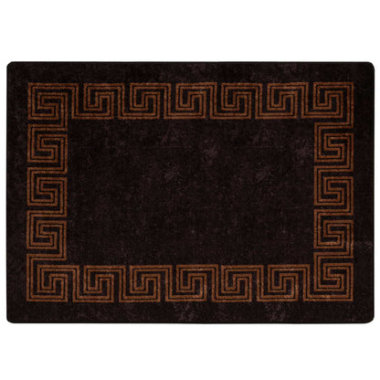 Runner Tappeto MARSA Nero 100 x 150 cm Poliestere e PVC | homemem39