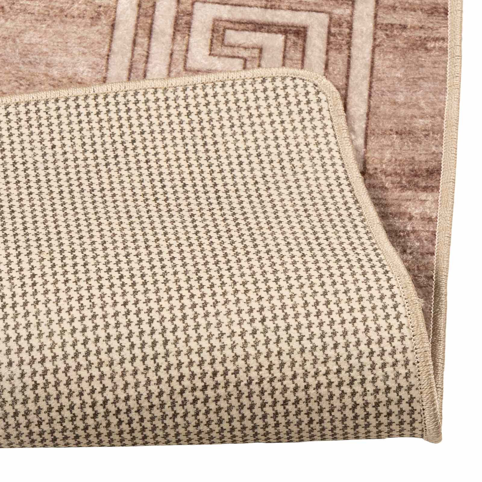 Runner Tappeto MARSA Bianco 50 x 200 cm Poliestere e PVC | homemem39