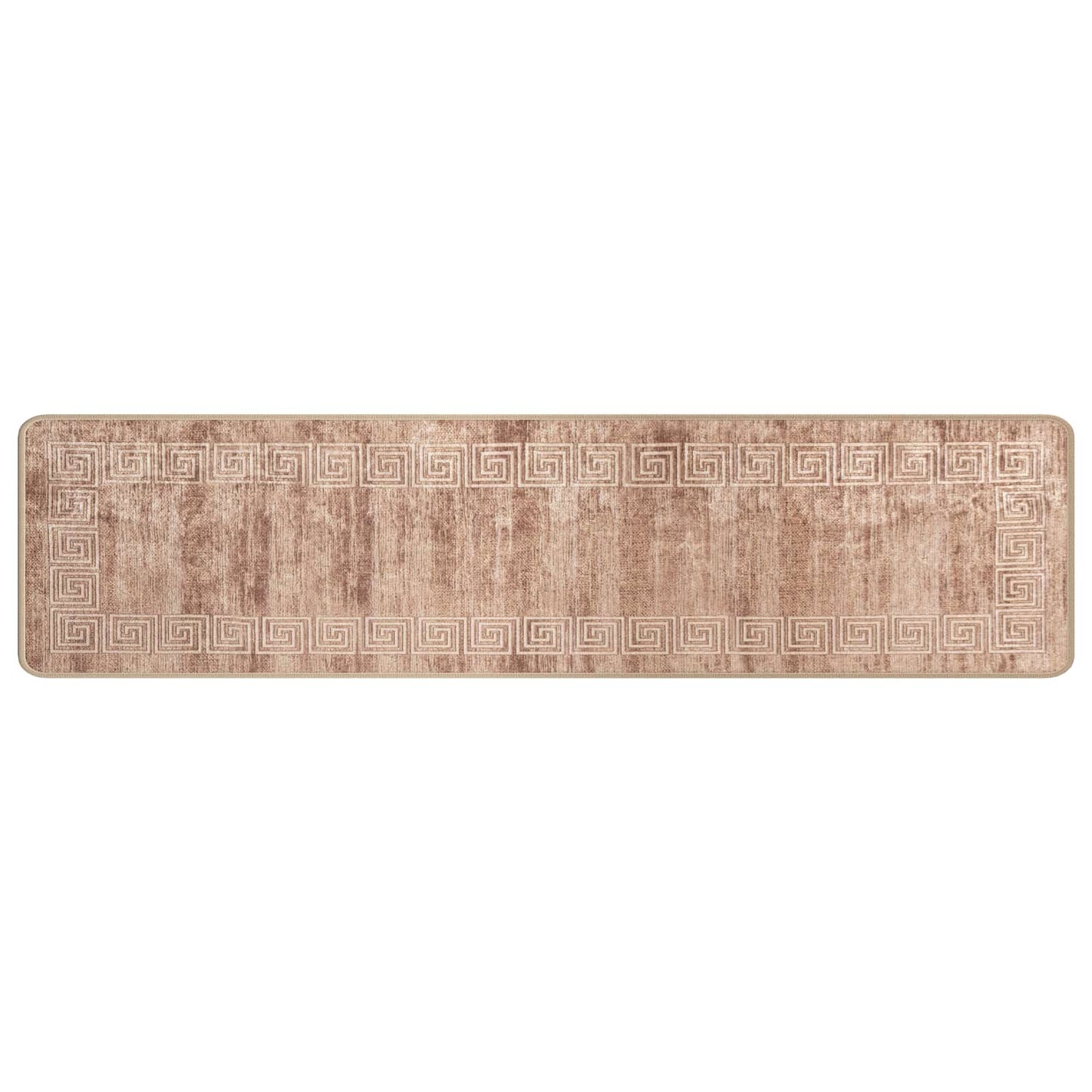 Runner Tappeto MARSA Bianco 50 x 200 cm Poliestere e PVC