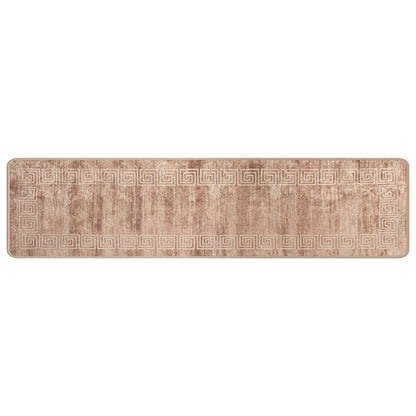 Runner Tappeto MARSA Bianco 50 x 400 cm Poliestere e PVC | homemem39