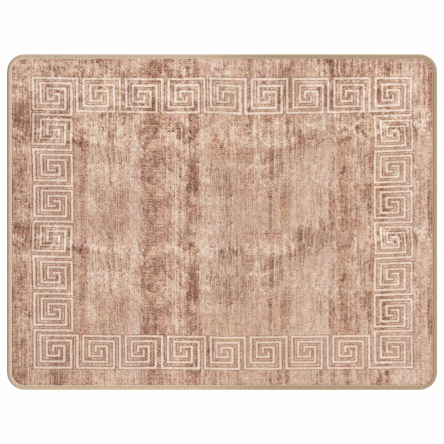 Runner Tappeto MARSA Bianco 80 x 100 cm Poliestere e PVC