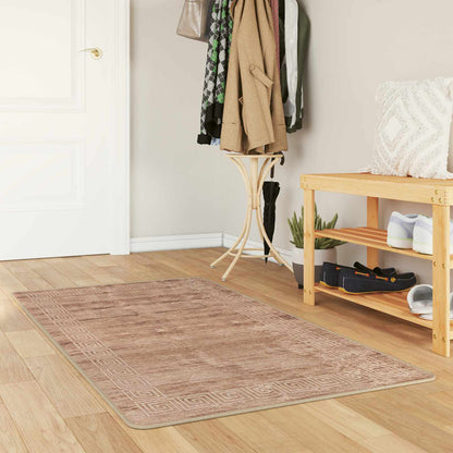 Runner Tappeto MARSA Bianco 80 x 200 cm Poliestere e PVC