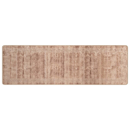 Runner Tappeto MARSA Bianco 80 x 250 cm Poliestere e PVC | homemem39