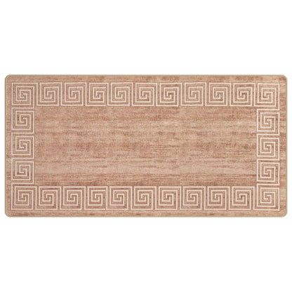 Runner Tappeto MARSA Bianco 100 x 200 cm Poliestere e PVC
