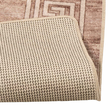Runner Tappeto MARSA Bianco 100 x 350 cm Poliestere e PVC