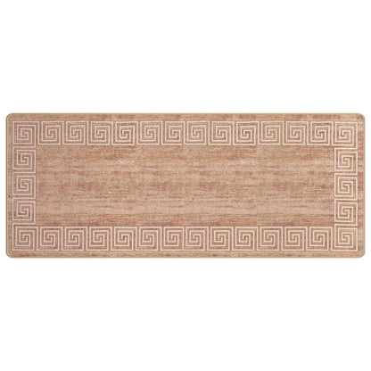 Runner Tappeto MARSA Bianco 100 x 350 cm Poliestere e PVC