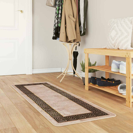 Runner Tappeto MARSA Nero 50 x 100 cm Poliestere e PVC | homemem39