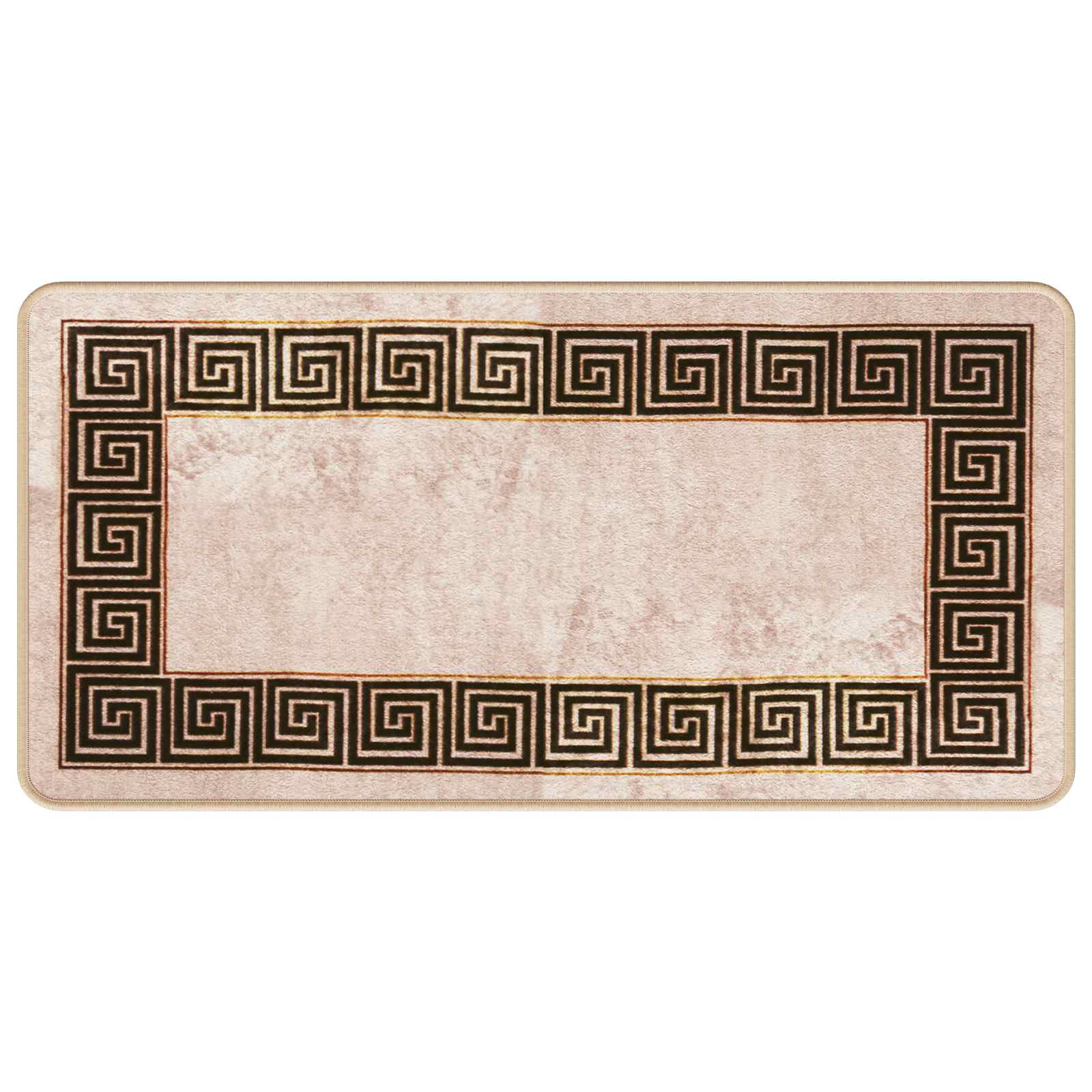 Runner Tappeto MARSA Nero 50 x 100 cm Poliestere e PVC | homemem39