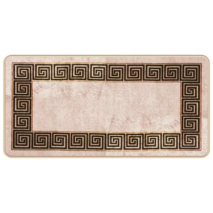 Runner Tappeto MARSA Nero 50 x 100 cm Poliestere e PVC | homemem39