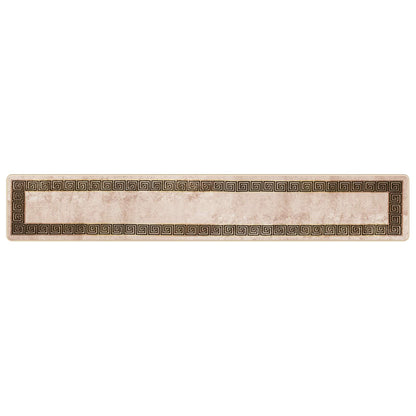 Runner Tappeto MARSA Nero 50 x 300 cm Poliestere e PVC