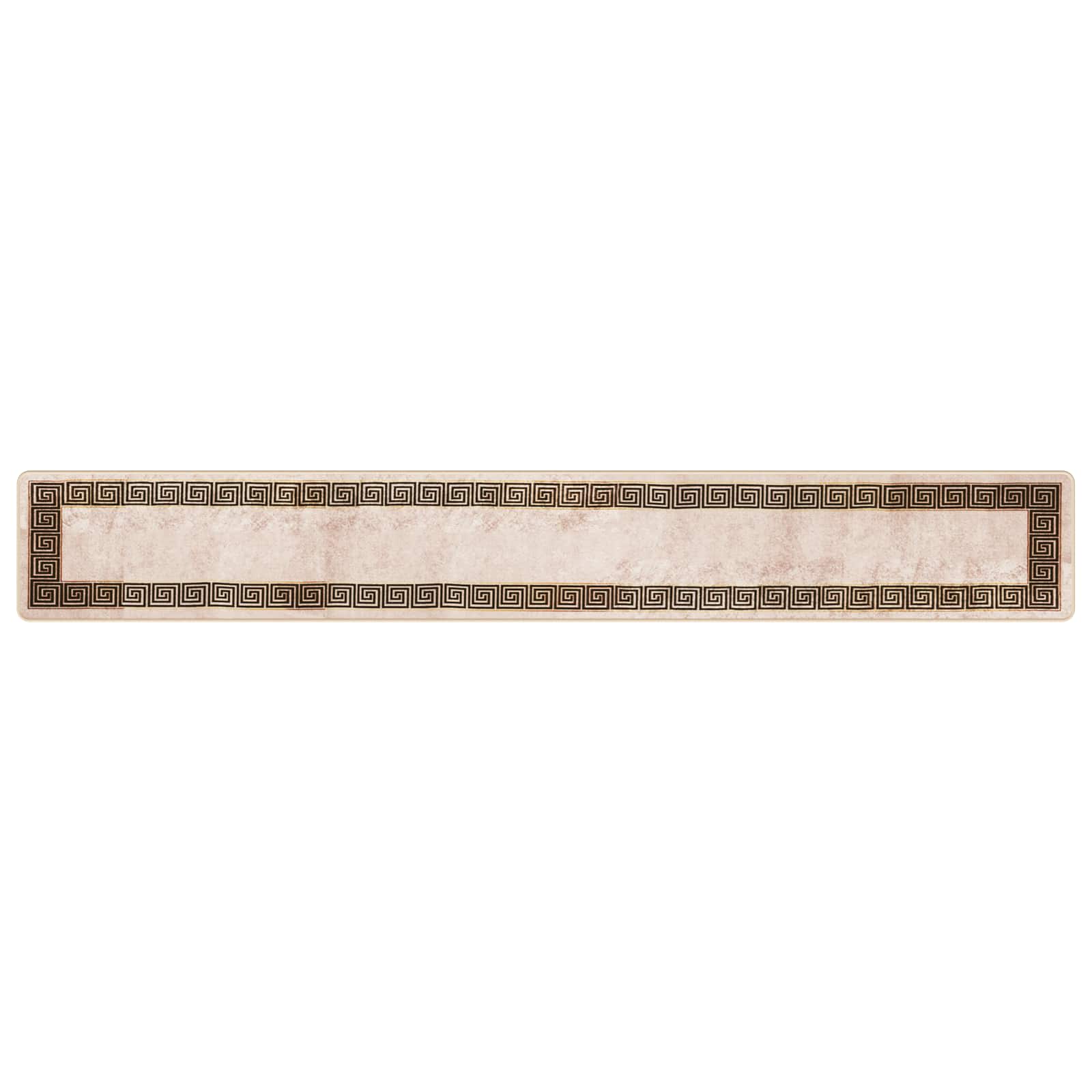 Runner Tappeto MARSA Nero 50 x 350 cm Poliestere e PVC | homemem39