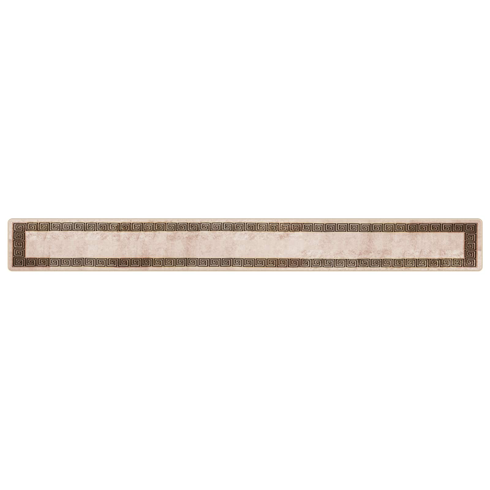 Runner Tappeto MARSA Nero 50 x 450 cm Poliestere e PVC | homemem39