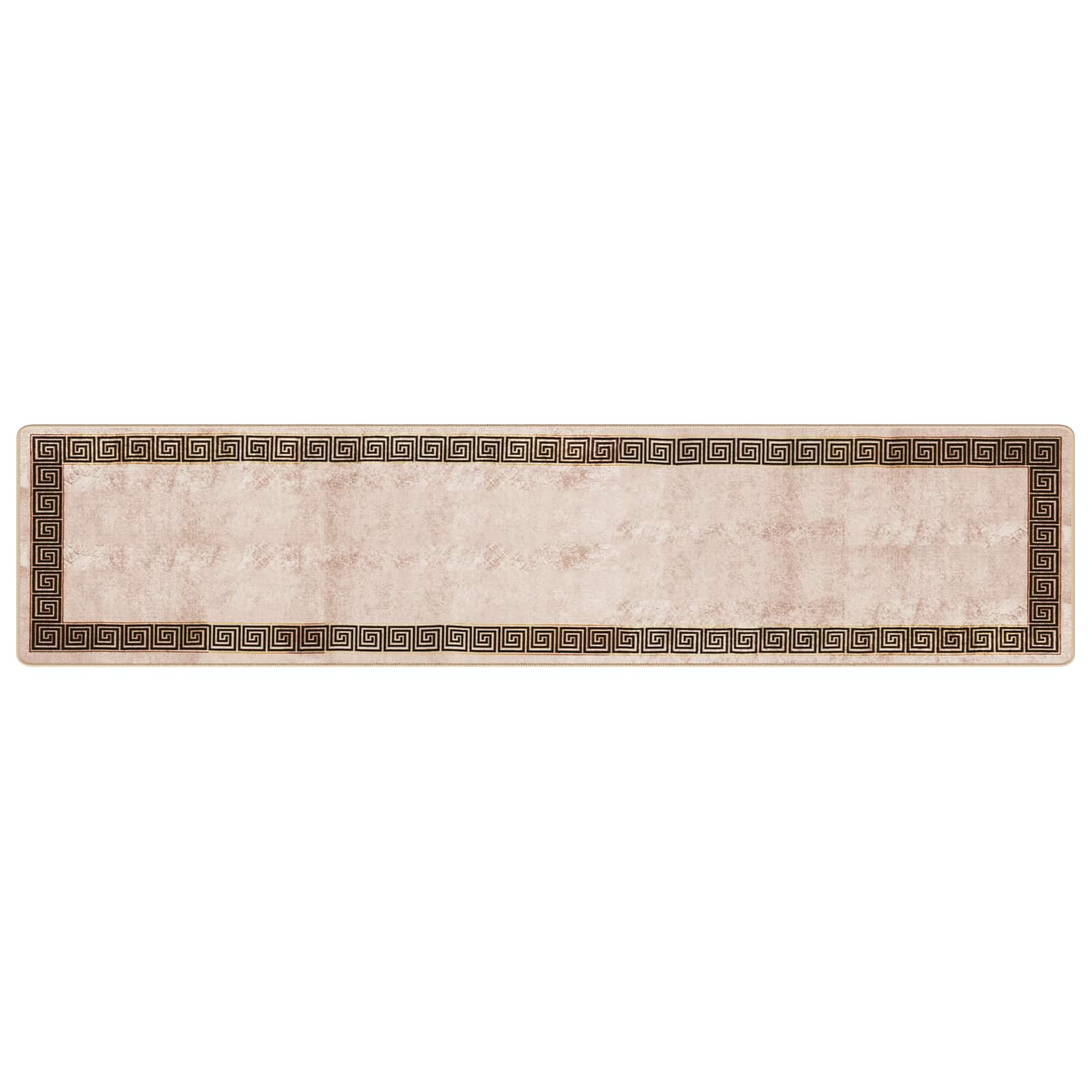 Runner Tappeto MARSA Nero 80 x 350 cm Poliestere e PVC | homemem39