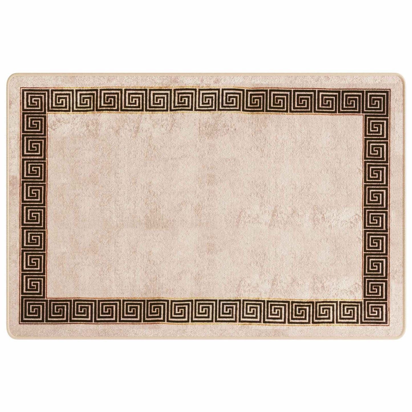 Runner Tappeto MARSA Nero 100 x 150 cm Poliestere e PVC | homemem39