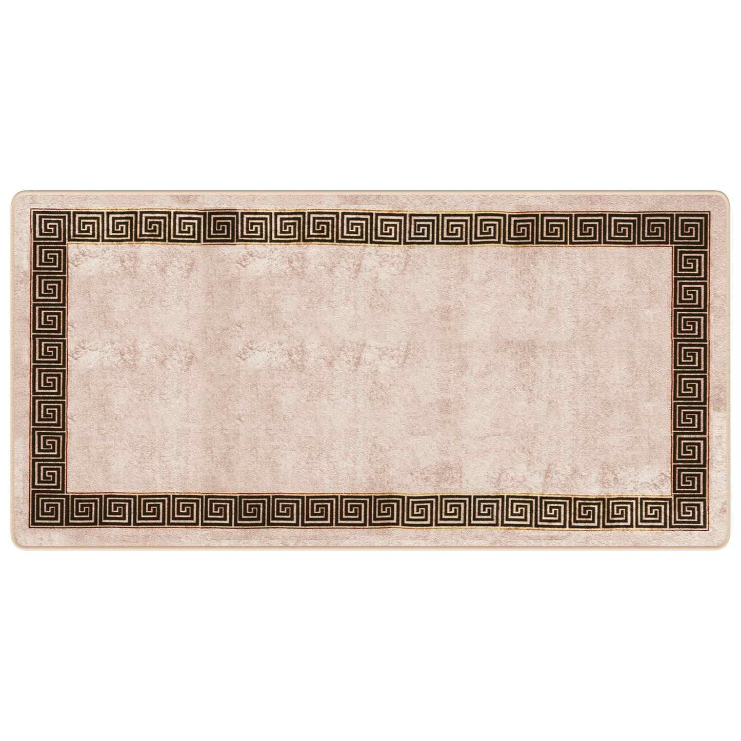 Runner Tappeto MARSA Nero 100 x 200 cm Poliestere e PVC