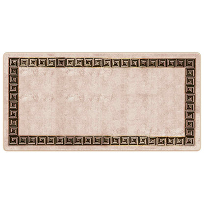 Runner Tappeto MARSA Nero 100 x 200 cm Poliestere e PVC