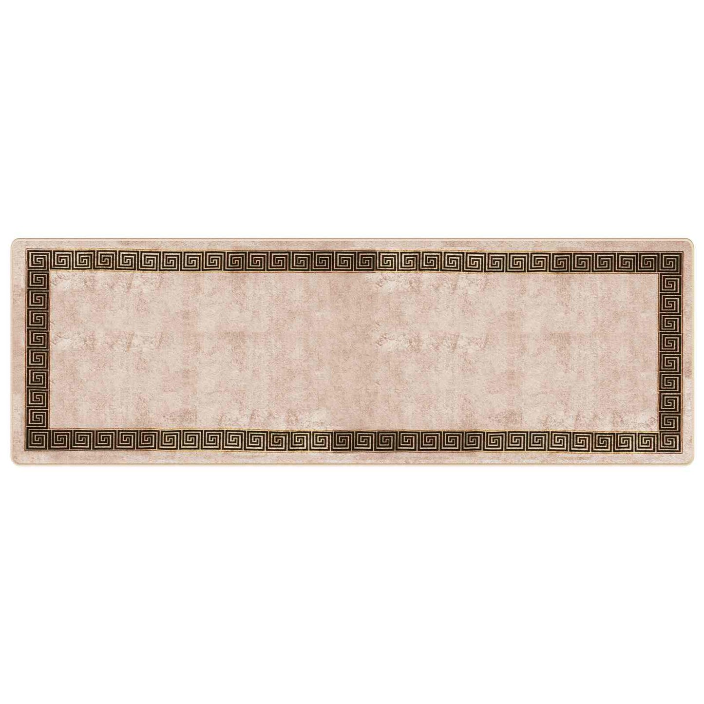 Runner Tappeto MARSA Nero 100 x 300 cm Poliestere e PVC | homemem39
