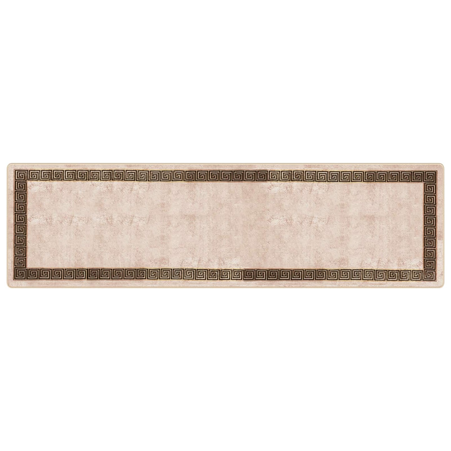 Runner Tappeto MARSA Nero 100 x 350 cm Poliestere e PVC | homemem39