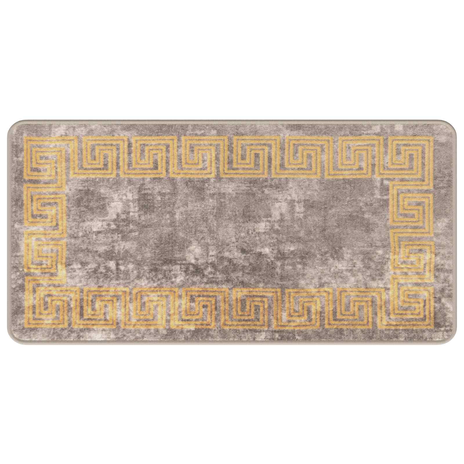 Runner Tappeto MARSA Grigio 50 x 100 cm Poliestere e PVC | homemem39