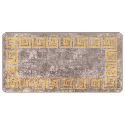 Runner Tappeto MARSA Grigio 50 x 100 cm Poliestere e PVC | homemem39