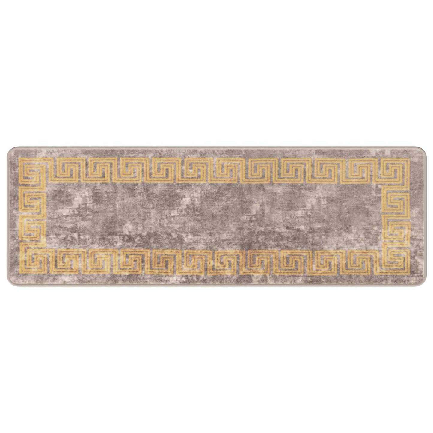 Runner Tappeto MARSA Grigio 50 x 150 cm Poliestere e PVC | homemem39