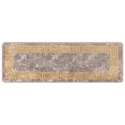 Runner Tappeto MARSA Grigio 50 x 150 cm Poliestere e PVC | homemem39