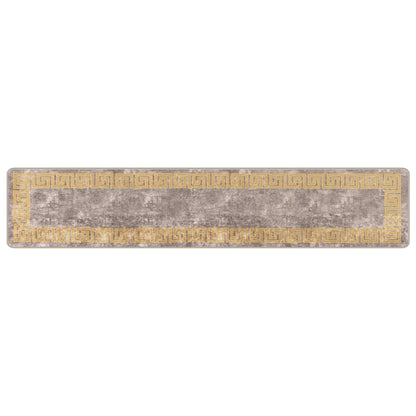 Runner Tappeto MARSA Grigio 50 x 250 cm Poliestere e PVC | homemem39