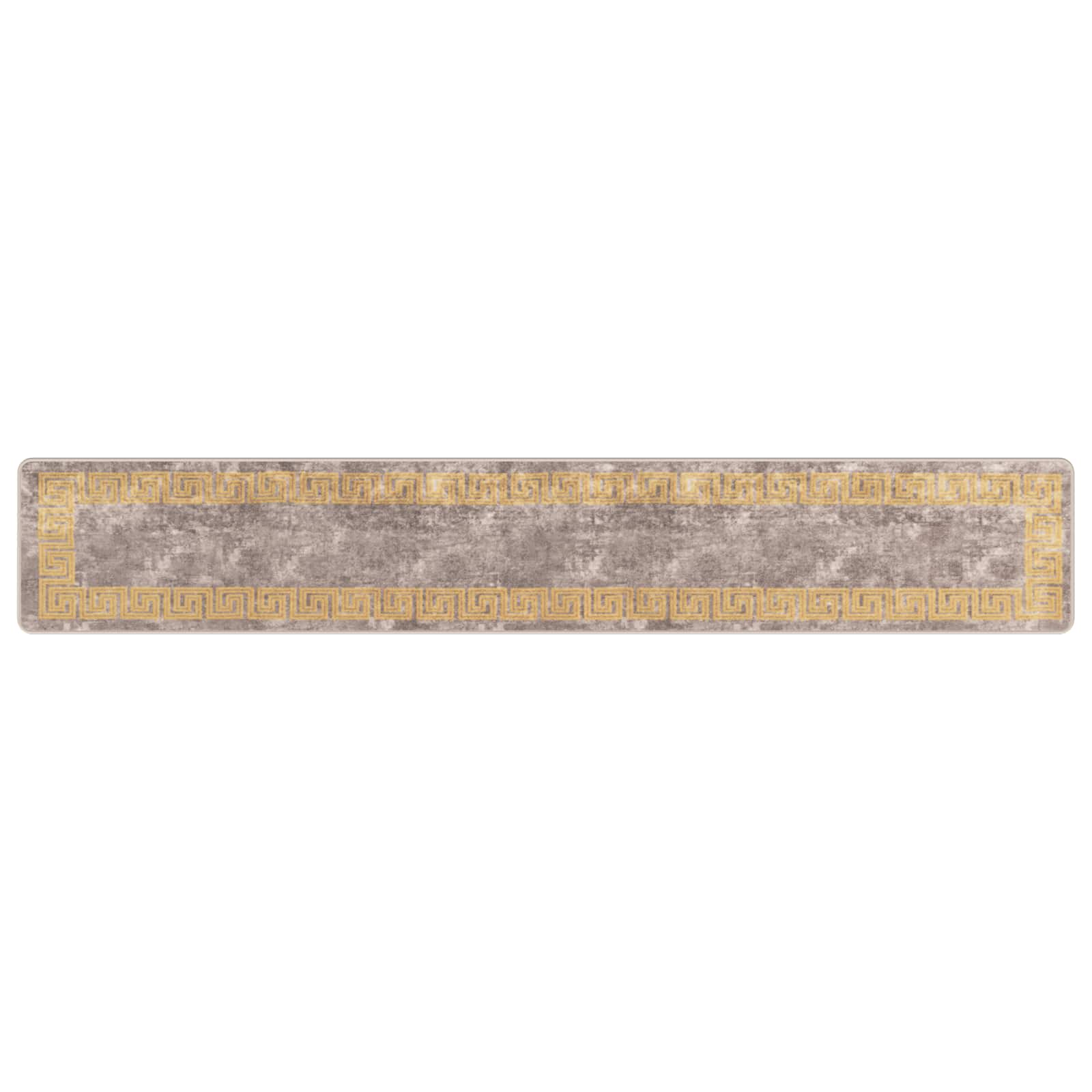 Runner Tappeto MARSA Grigio 50 x 300 cm Poliestere e PVC | homemem39