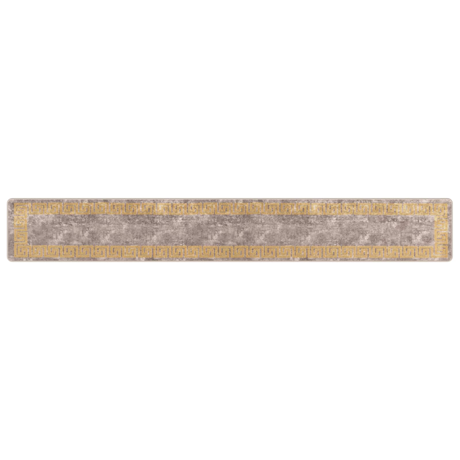 Runner Tappeto MARSA Grigio 50 x 350 cm Poliestere e PVC | homemem39