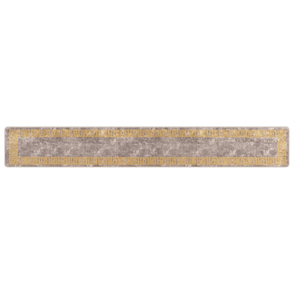 Runner Tappeto MARSA Grigio 50 x 350 cm Poliestere e PVC | homemem39