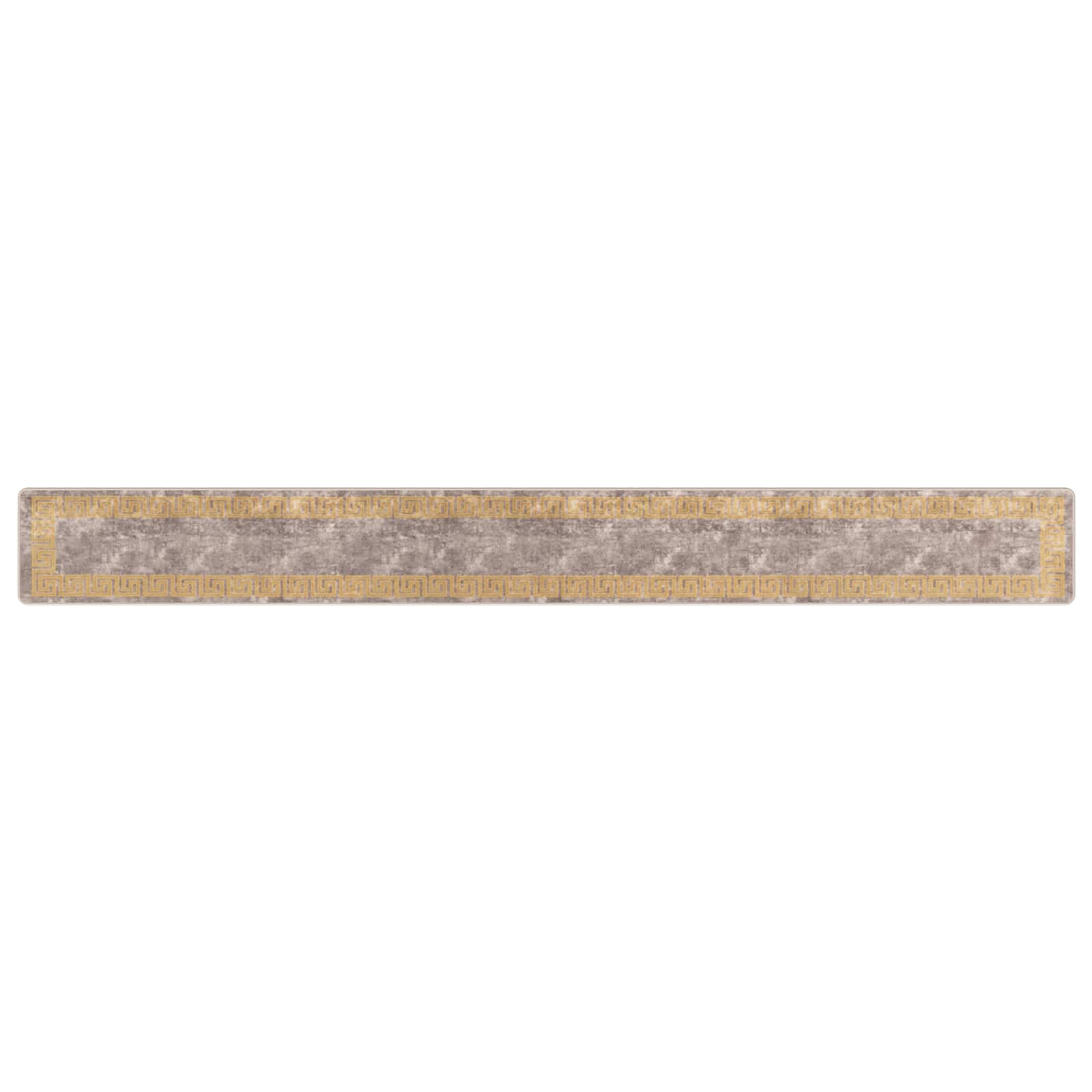 Runner Tappeto MARSA Grigio 50 x 450 cm Poliestere e PVC | homemem39