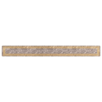Runner Tappeto MARSA Grigio 50 x 450 cm Poliestere e PVC | homemem39