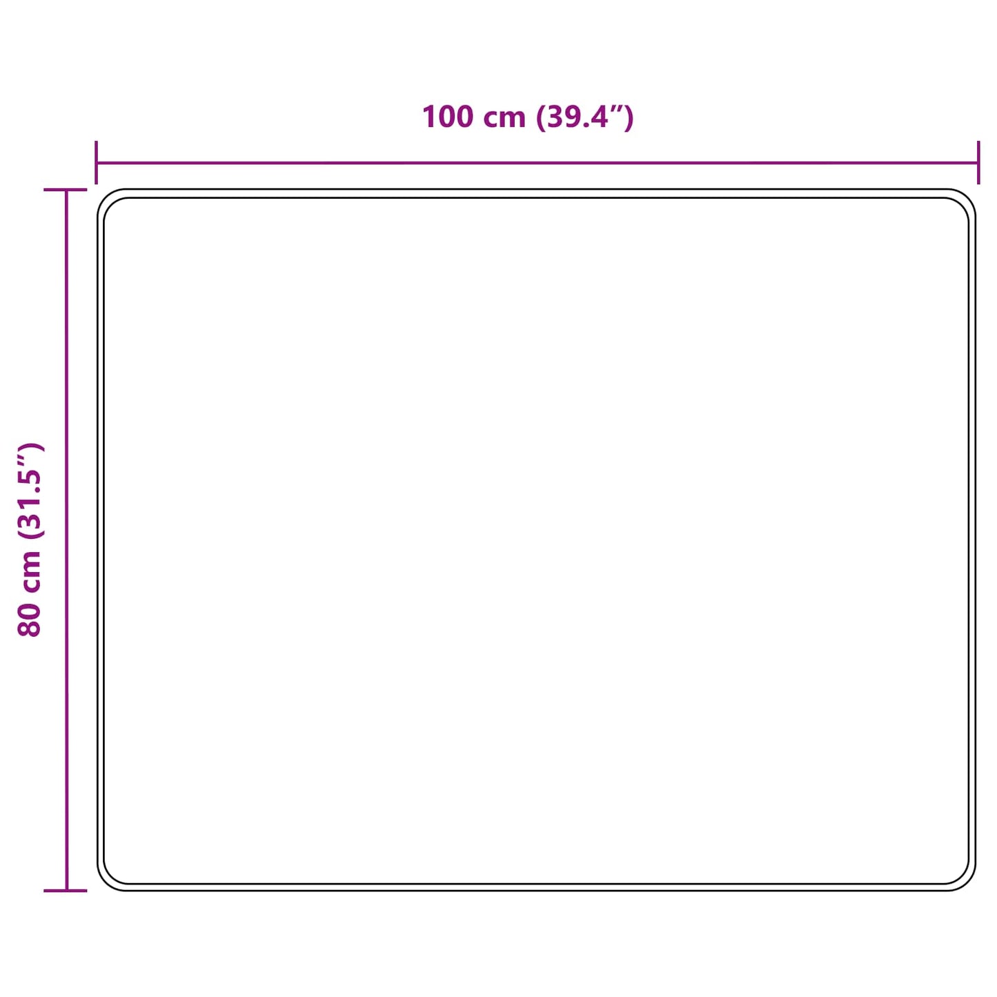 Runner Tappeto MARSA Grigio 80 x 100 cm Poliestere e PVC | homemem39