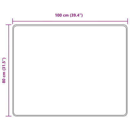 Runner Tappeto MARSA Grigio 80 x 100 cm Poliestere e PVC | homemem39