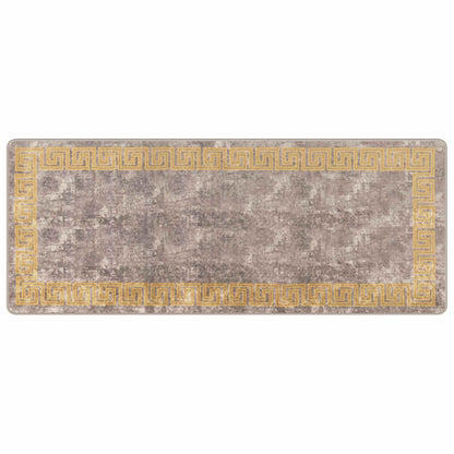 Runner Tappeto MARSA Grigio 80 x 200 cm Poliestere e PVC | homemem39