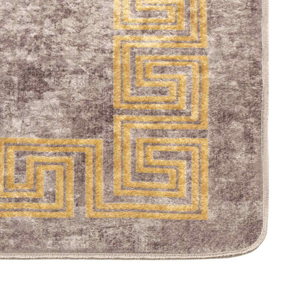 Runner Tappeto MARSA Grigio 80 x 250 cm Poliestere e PVC | homemem39