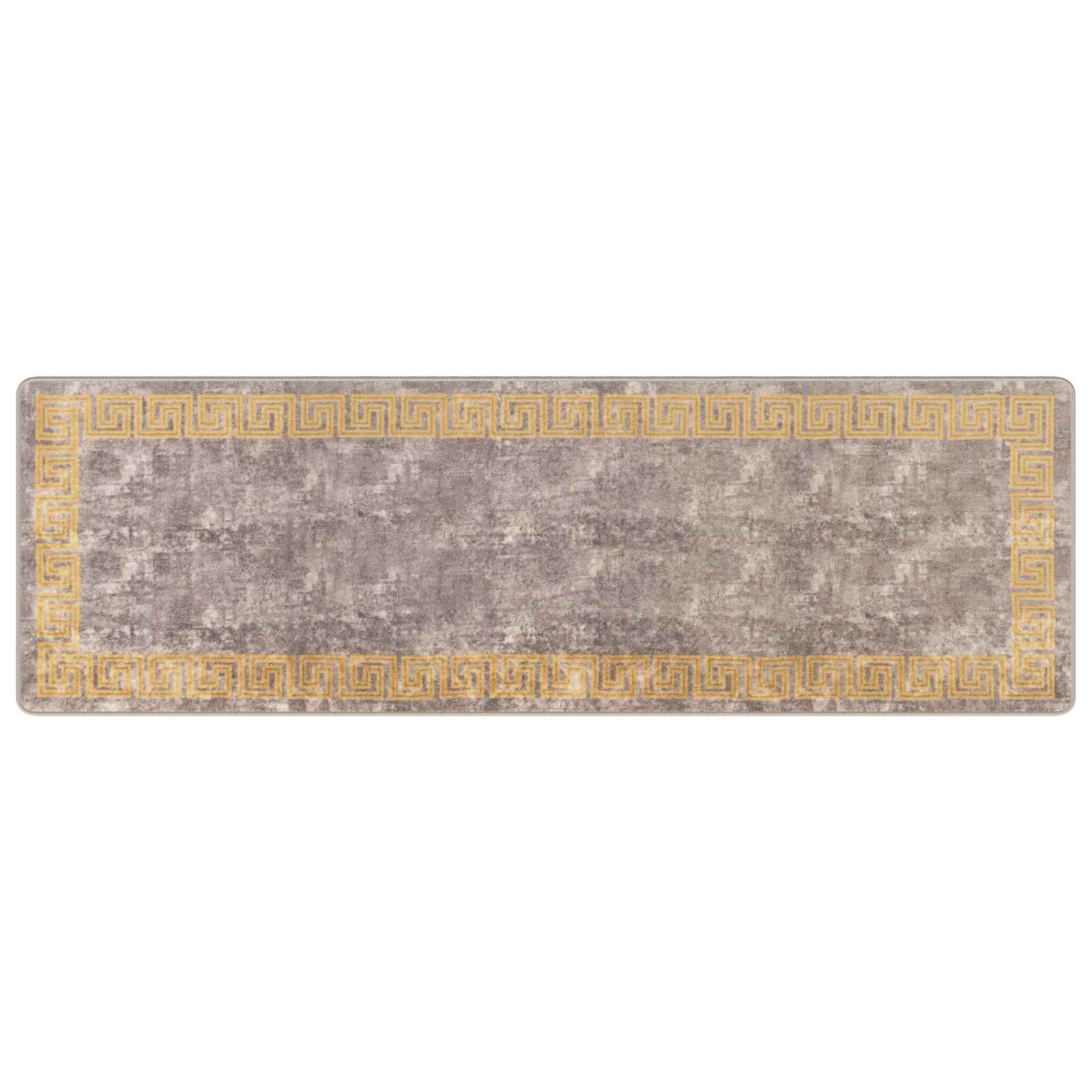 Runner Tappeto MARSA Grigio 80 x 250 cm Poliestere e PVC | homemem39