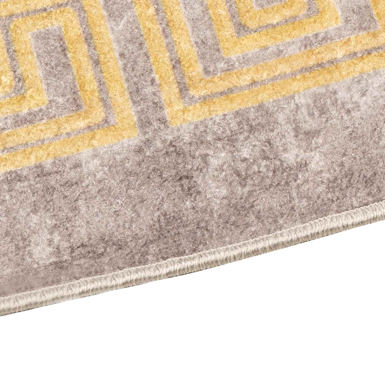 Runner Tappeto MARSA Grigio 80 x 350 cm Poliestere e PVC | homemem39