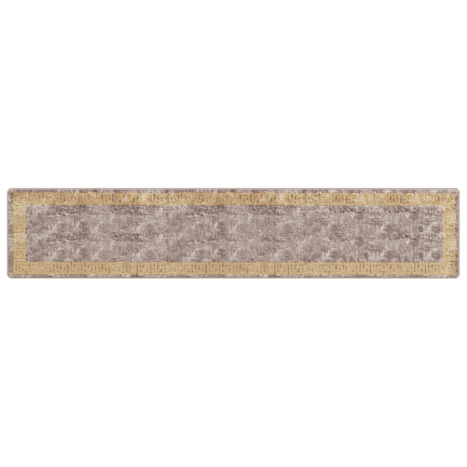 Runner Tappeto MARSA Grigio 80 x 400 cm Poliestere e PVC | homemem39