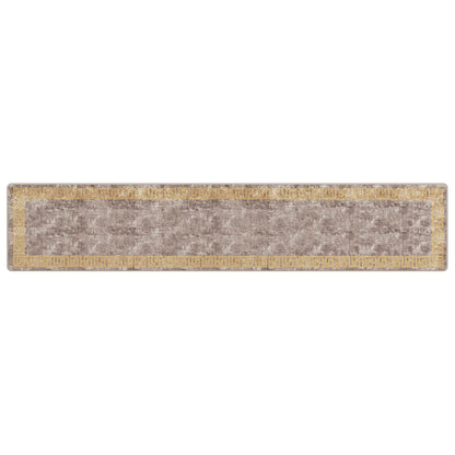 Runner Tappeto MARSA Grigio 80 x 400 cm Poliestere e PVC | homemem39