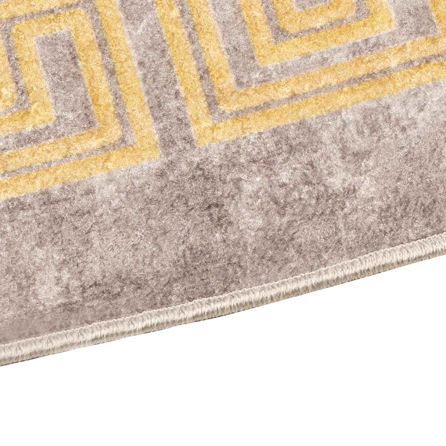 Runner Tappeto MARSA Grigio 80 x 450 cm Poliestere e PVC | homemem39