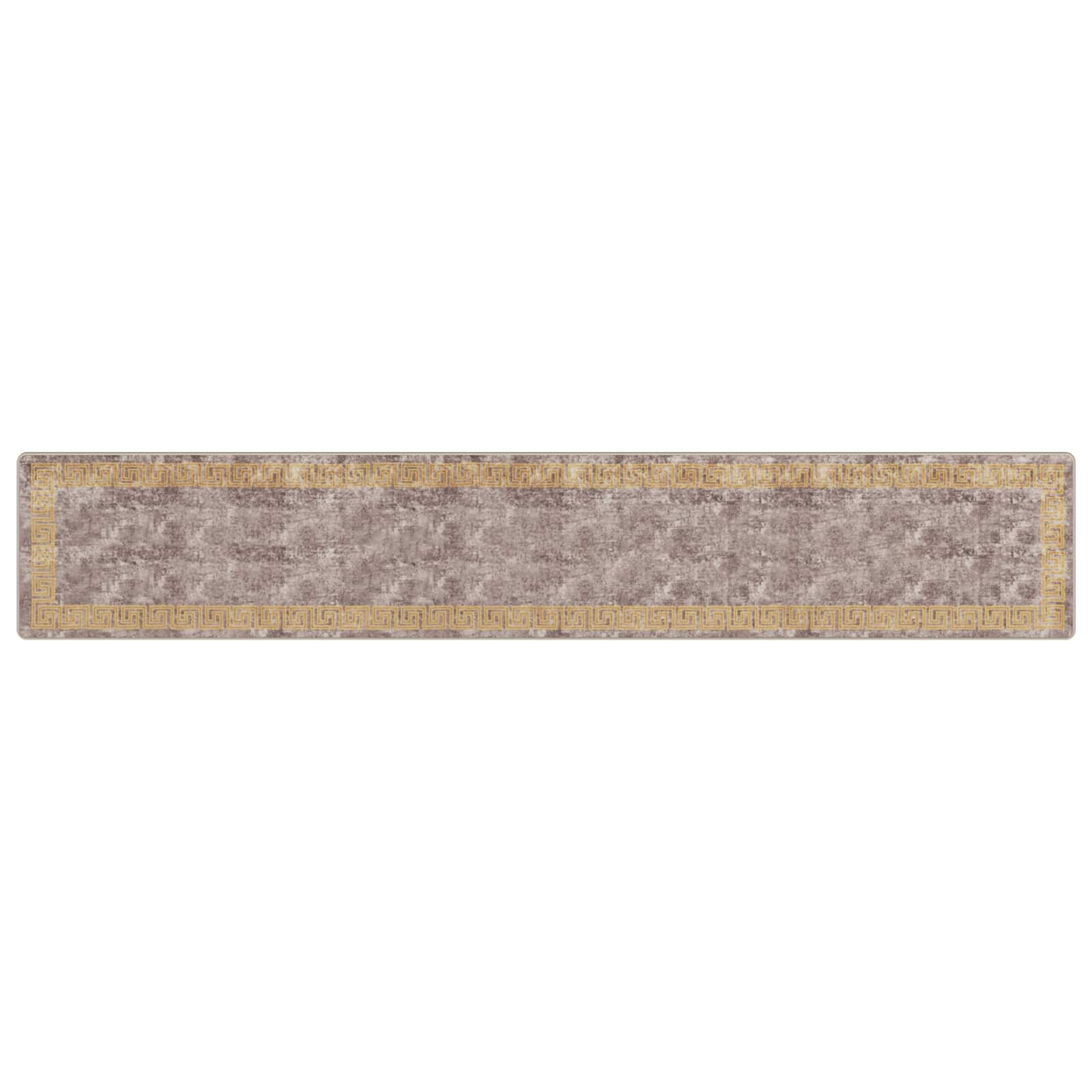 Runner Tappeto MARSA Grigio 80 x 450 cm Poliestere e PVC | homemem39