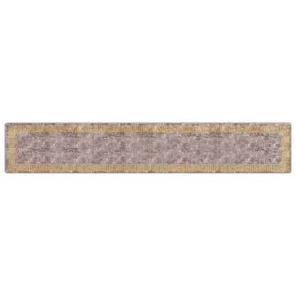Runner Tappeto MARSA Grigio 80 x 450 cm Poliestere e PVC | homemem39