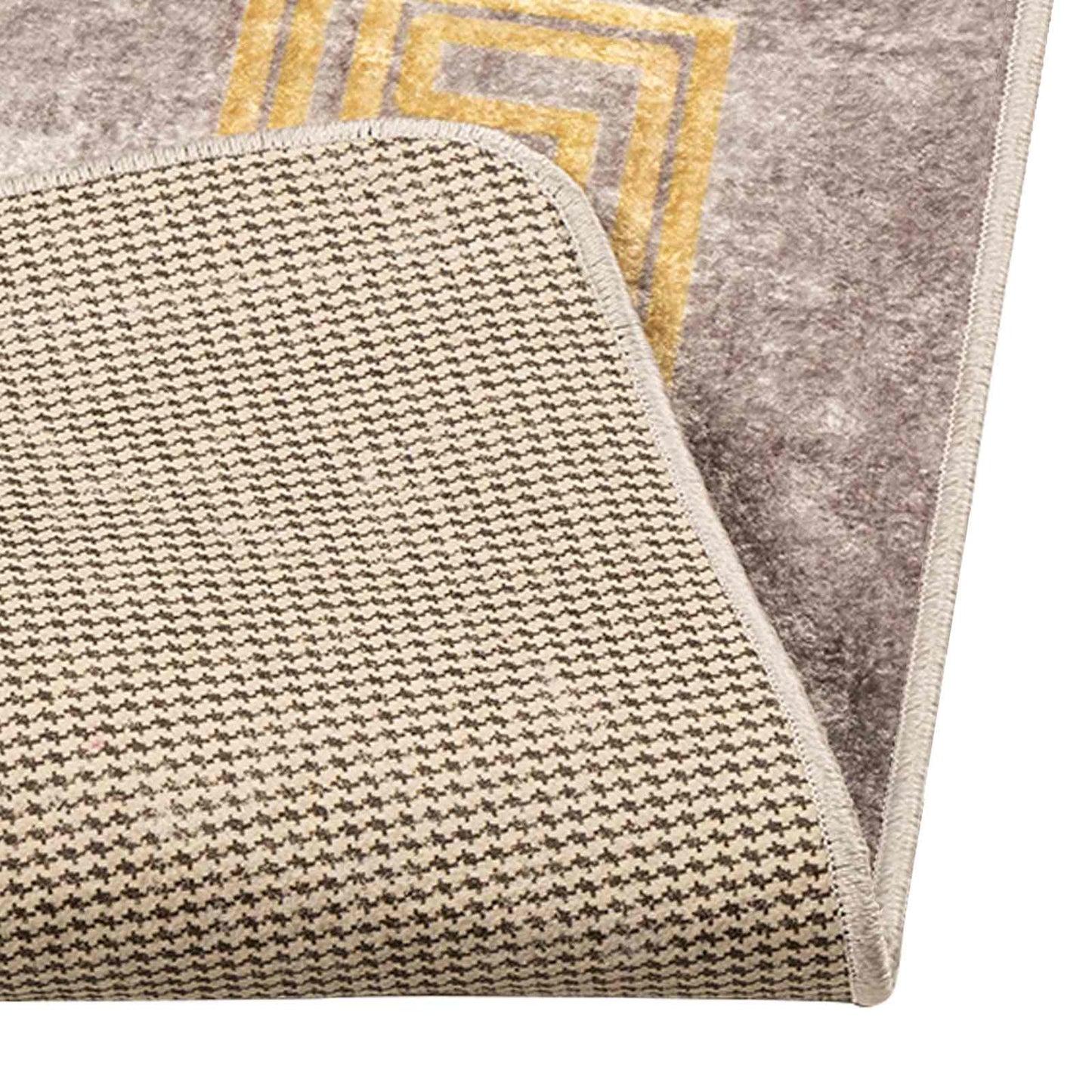 Runner Tappeto MARSA Grigio 100 x 100 cm Poliestere e PVC | homemem39