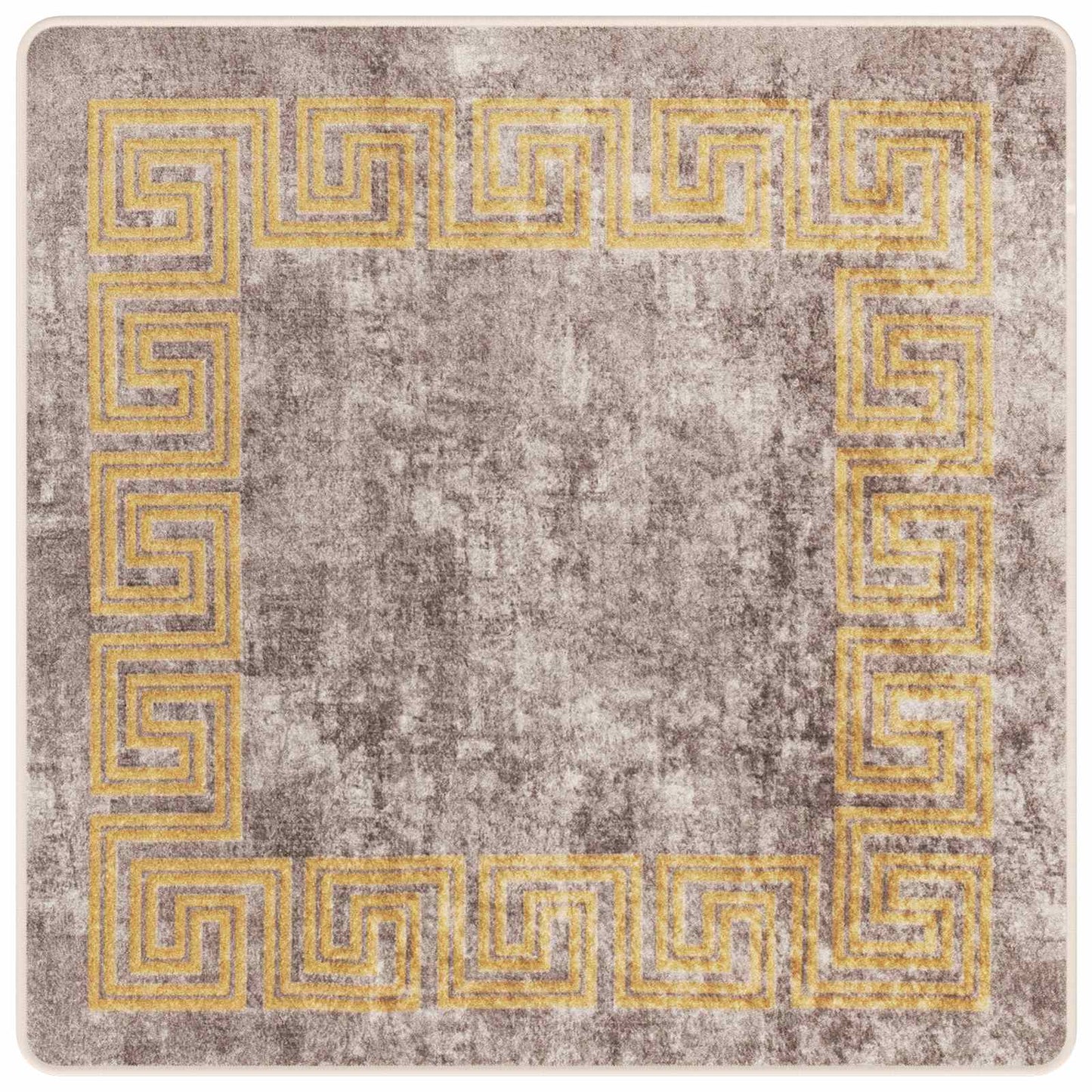 Runner Tappeto MARSA Grigio 100 x 100 cm Poliestere e PVC | homemem39